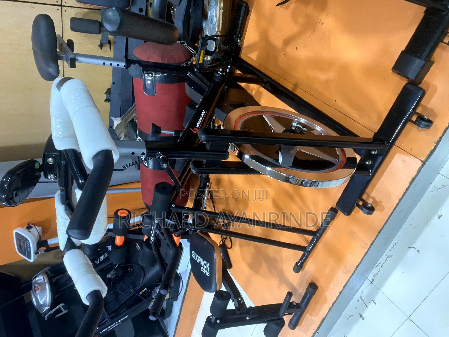 American Fitness Heavy Duty Spinning Bike With Free Roller