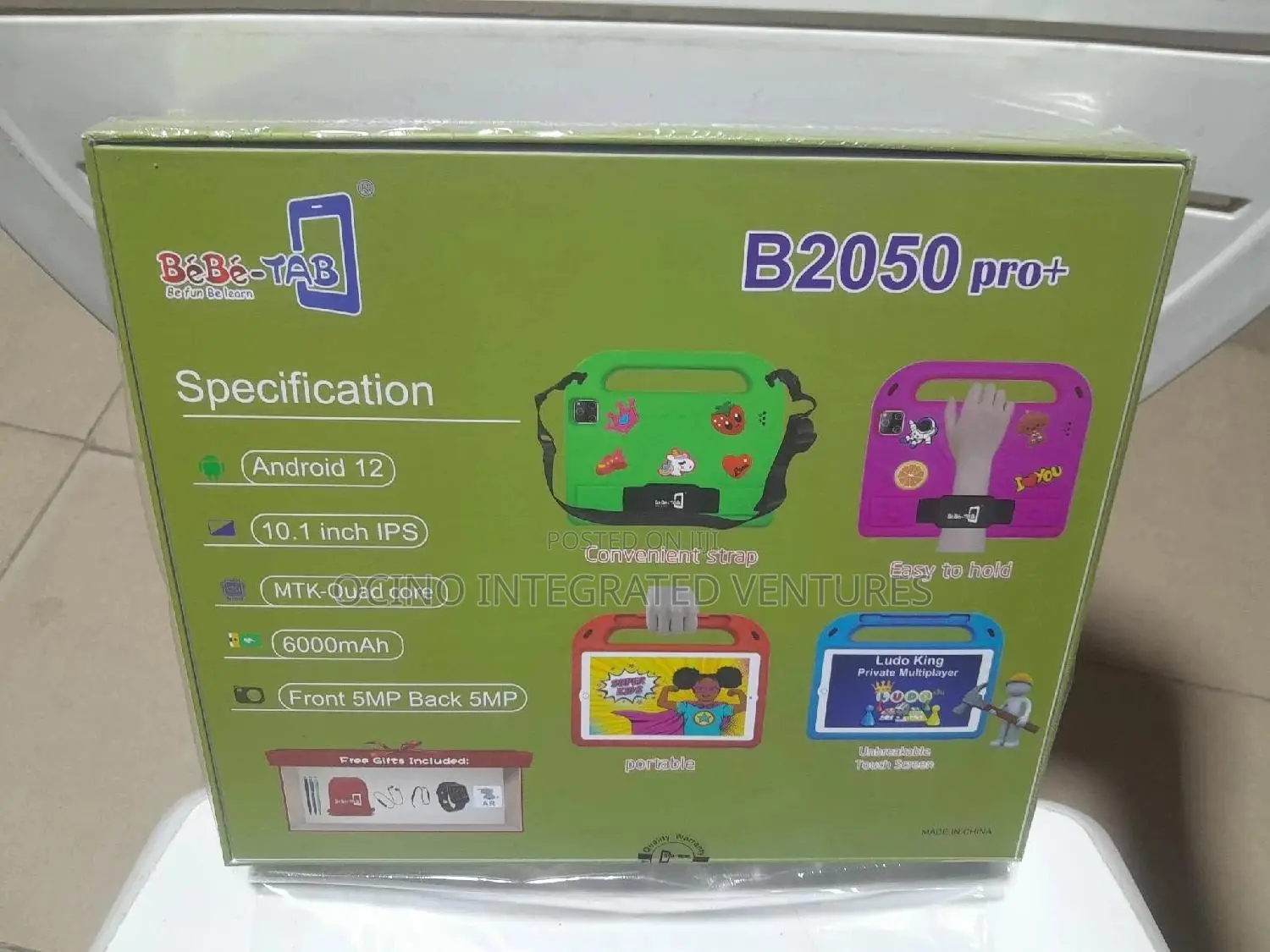 Bebe Tab B2050pro+ Unbreakable Screen Children Learning iPad