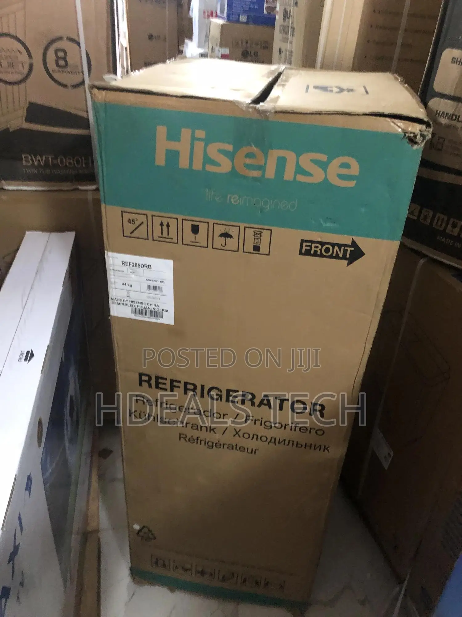 Fast Cooling 204 Litres Refrigerator - Hisense Double Door.