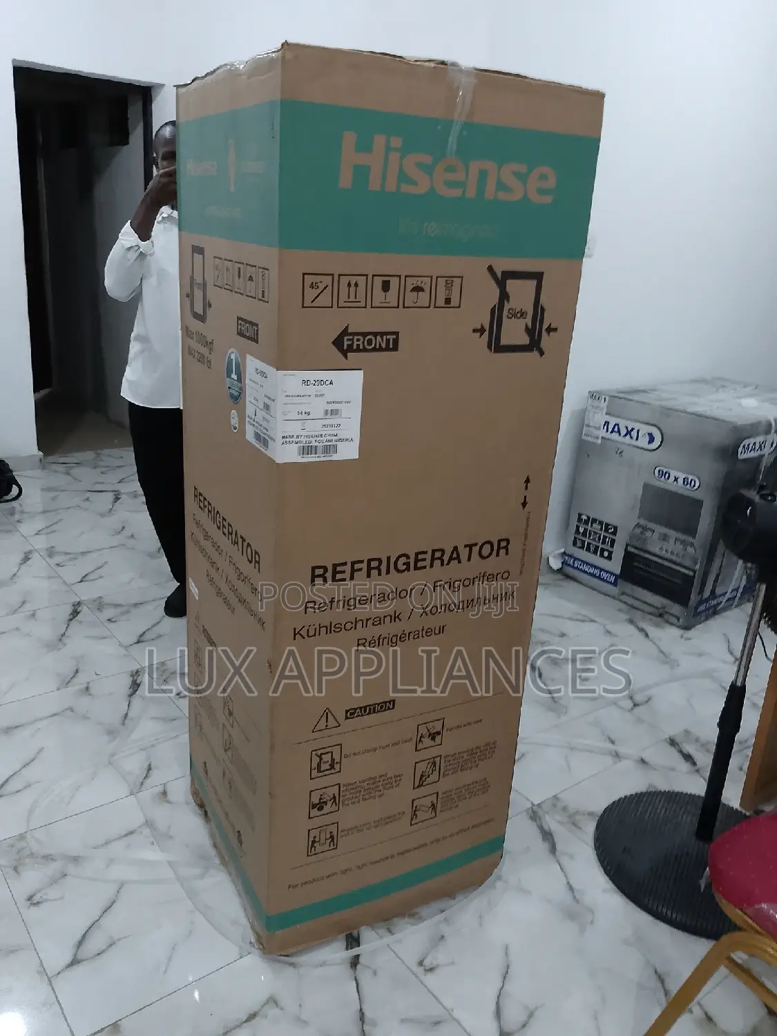 Brand New Hisense Refrigerator Double Door With Shelves