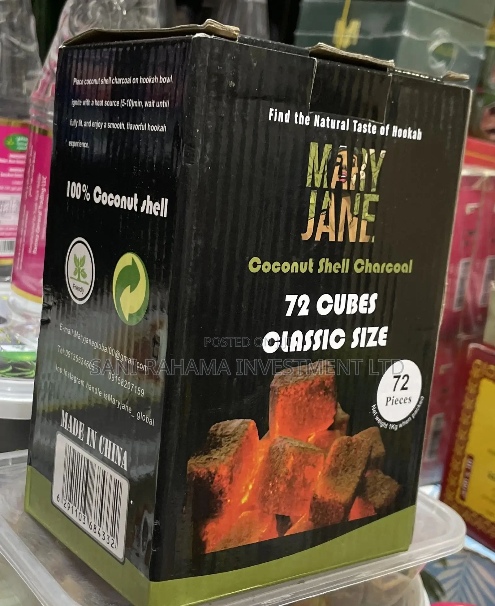Coconut Shell Charcoal ( Mary Jane )