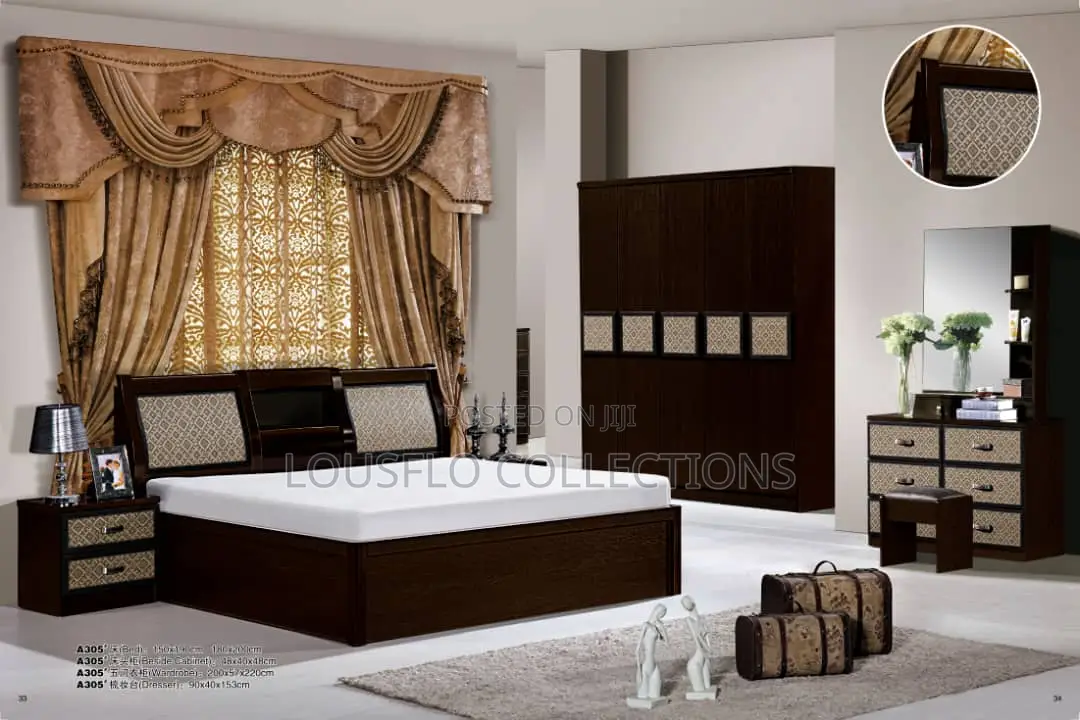 Your Foreign Quality Bed With Dressing Mirror Set