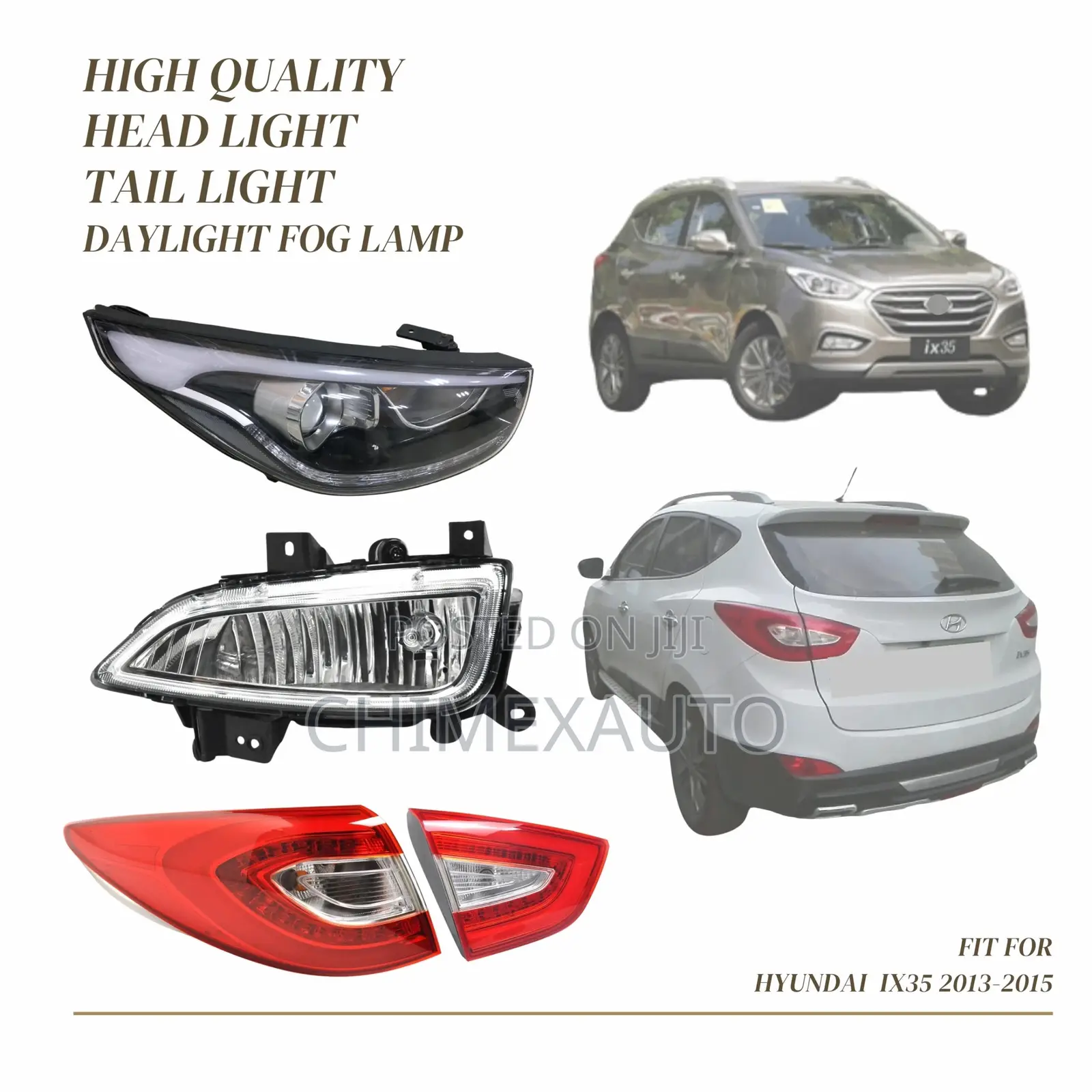 For 2014 Headlight Right Side LED for Hyundai IX35/Tucson