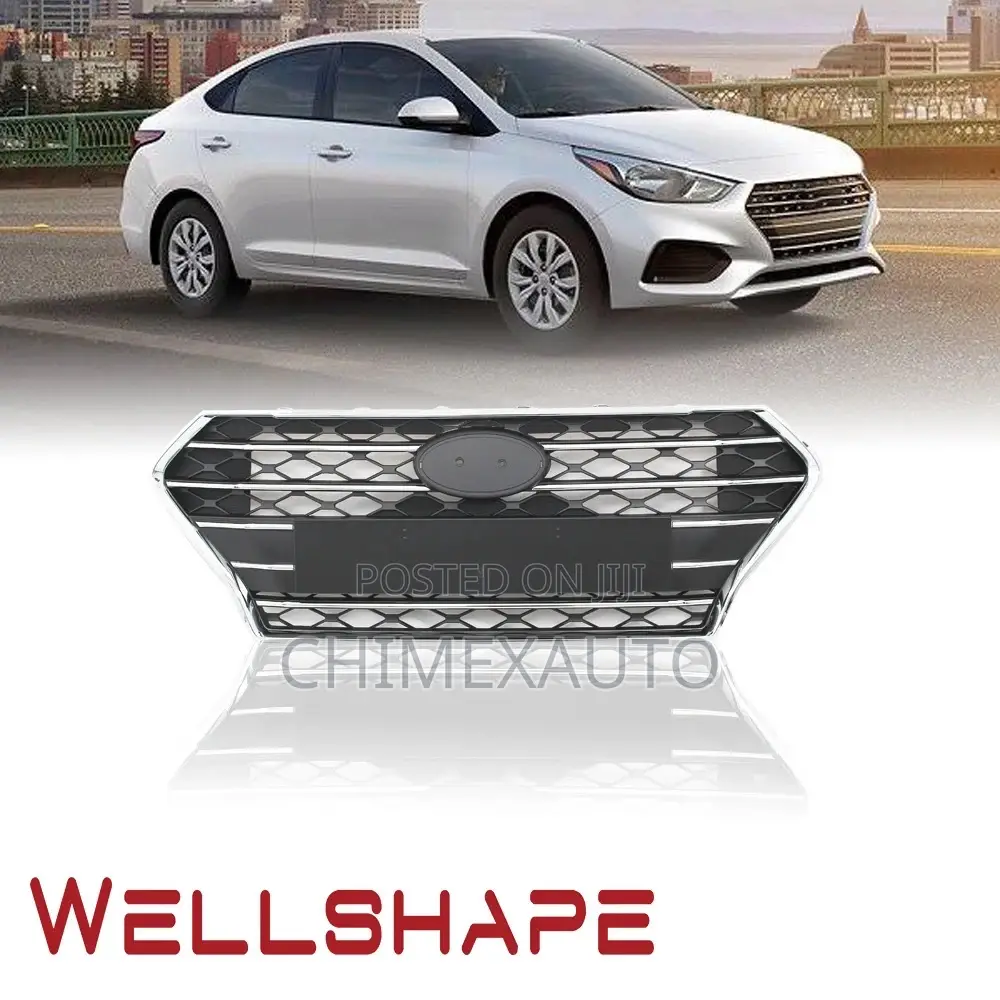 Front Bumper Grille Replacement for Hyundai Accent 2015-2018