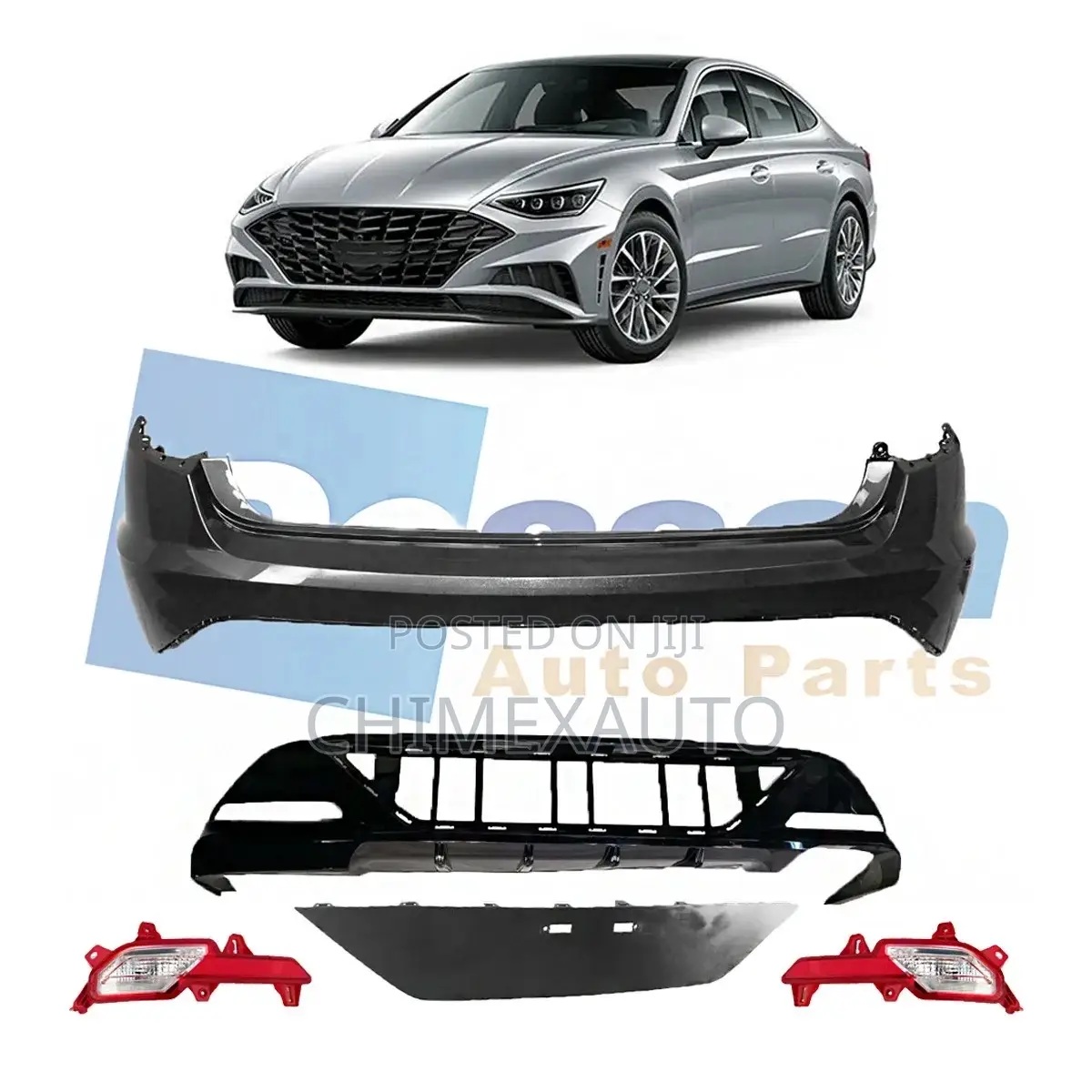 Complete Rear Bumper for Hyundai Sonata 2019-2020 Model