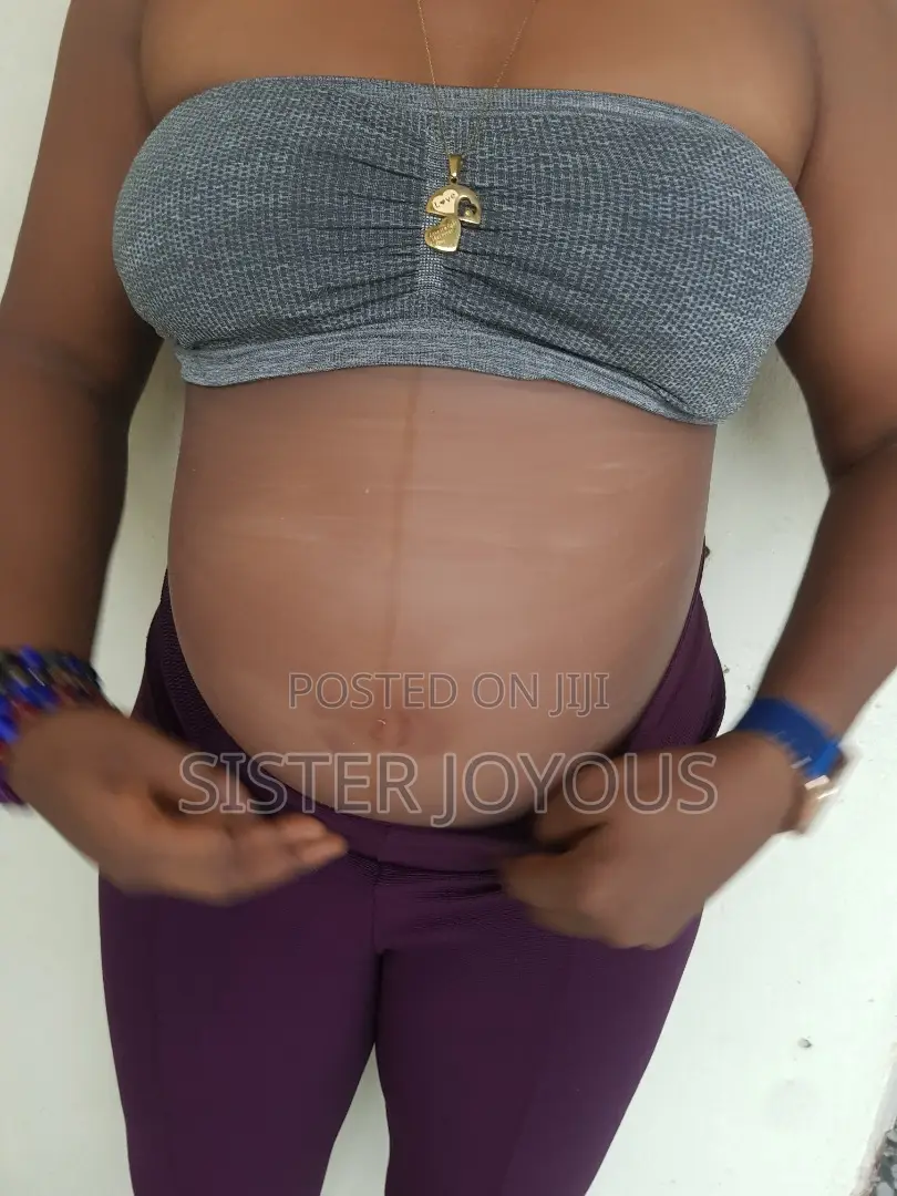 Customized Brown Skin, Wrap-Around Silicone Fake Pregnancy