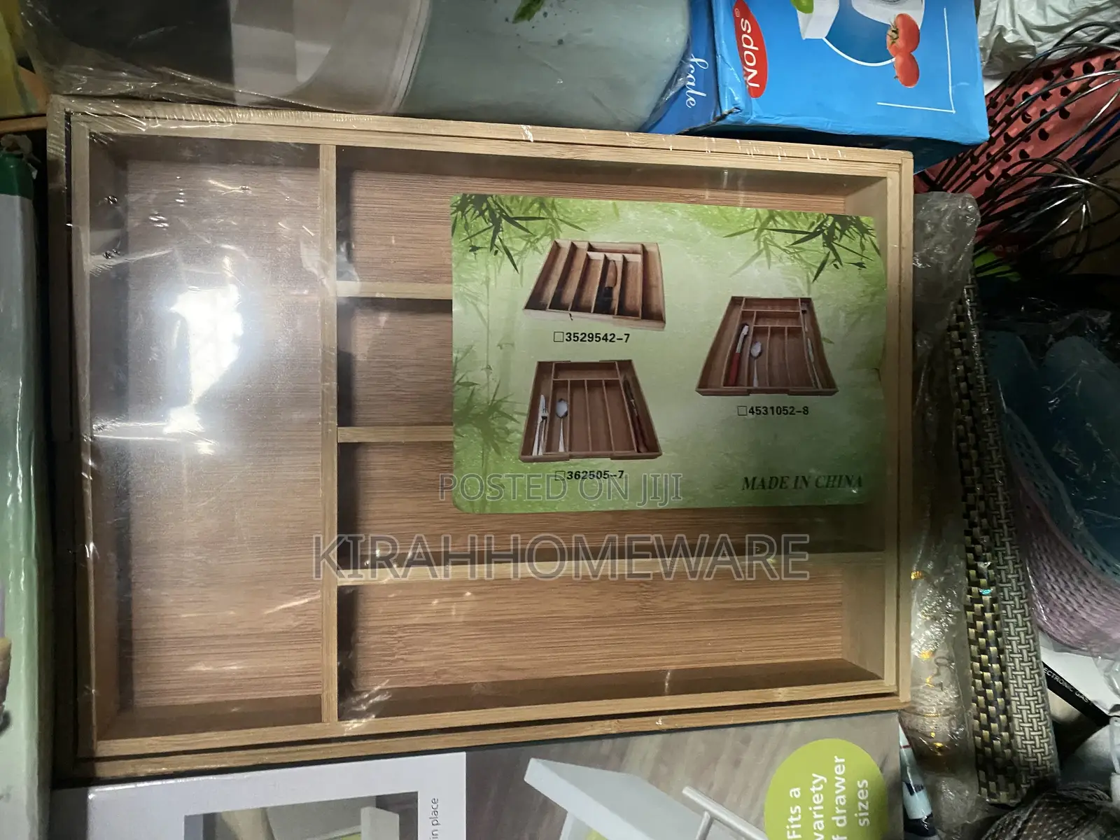 Wooden Cutlery Organizer