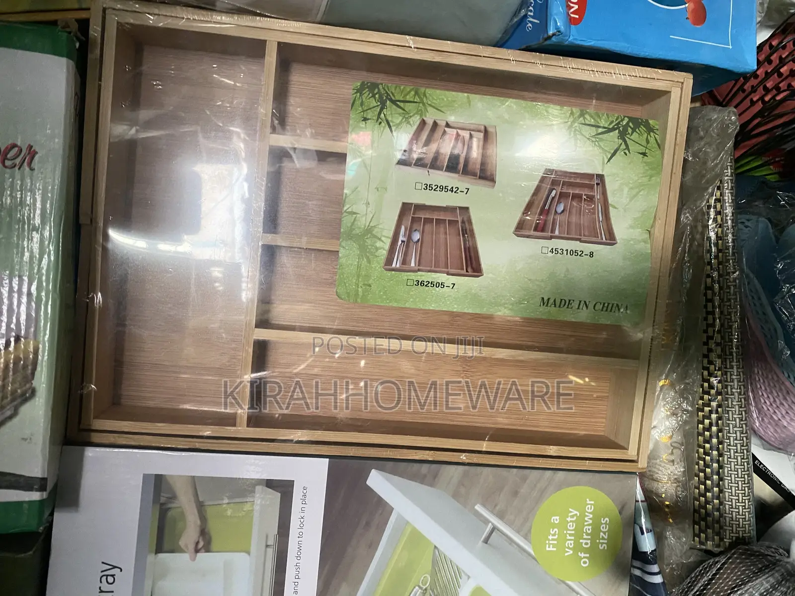 Wooden Cutlery Organizer