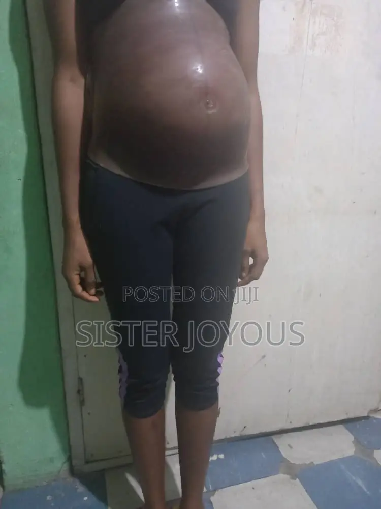 Dark Skin Customized Silicone Fake Pregnancy Belly