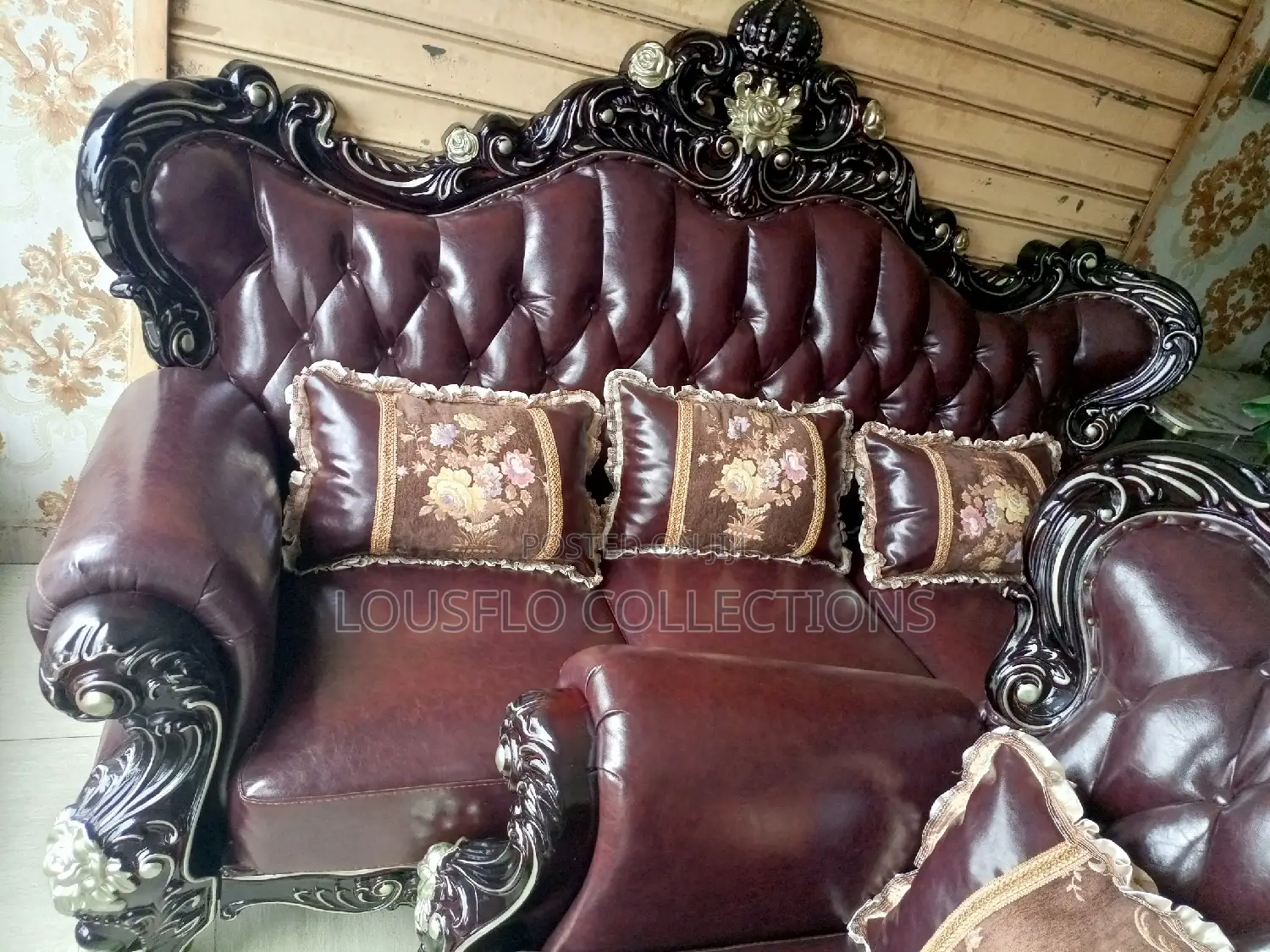 Big Executive Foreign Royal King Leather Sofa 7seaters