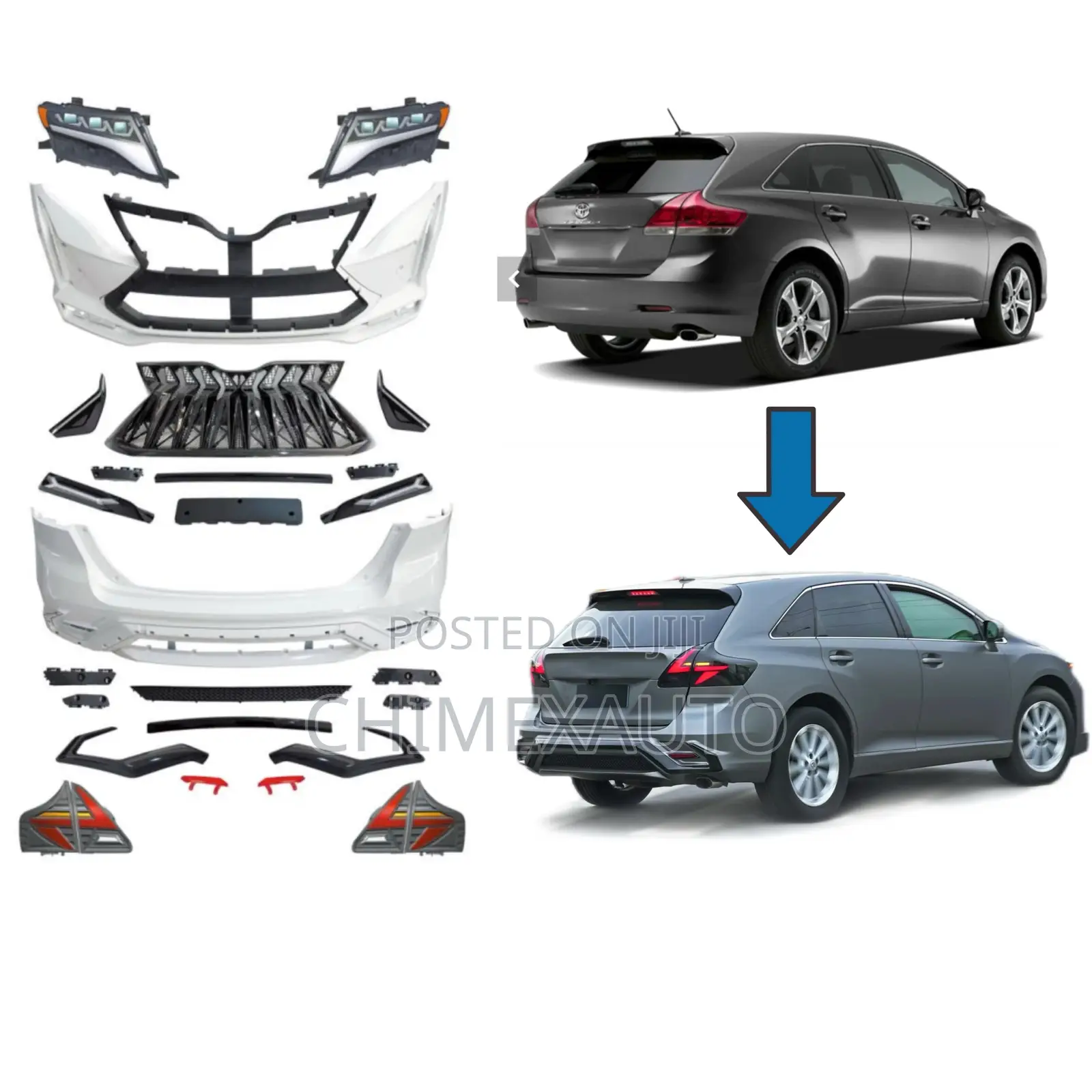 MX Facelift Upgrade Bodykit Lx Style Toyota Venza 20120-2020