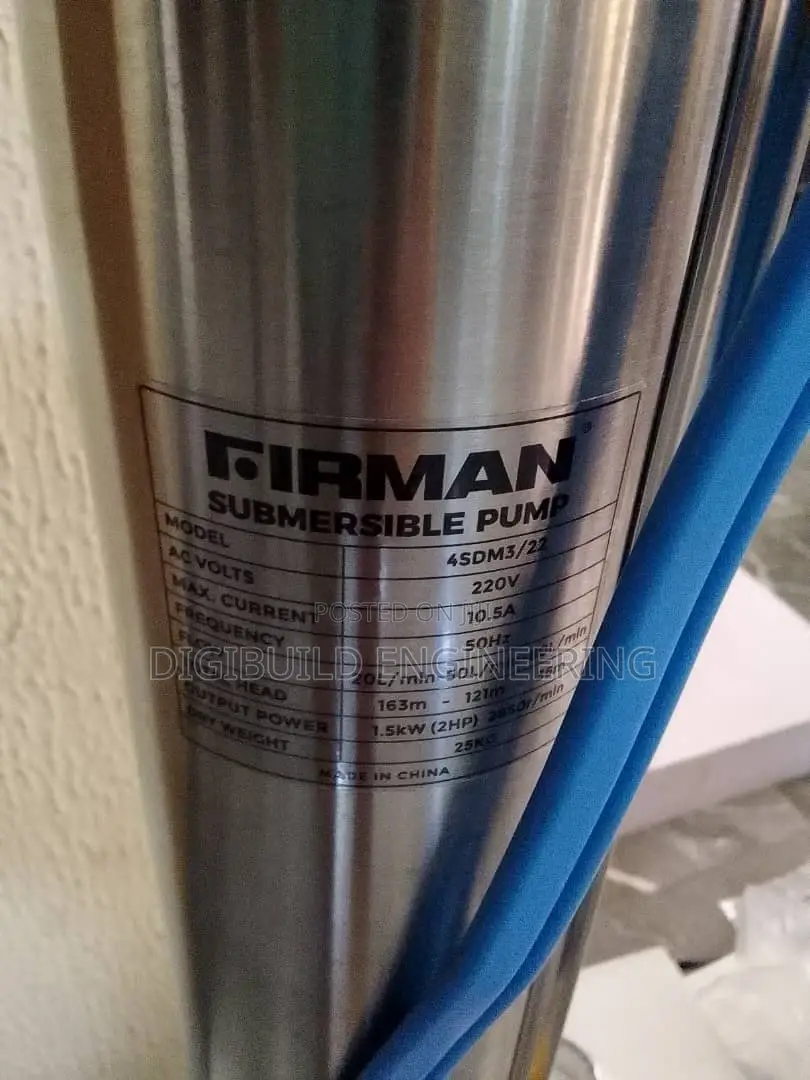 2hp Firman Submersible Water Pumping Machine