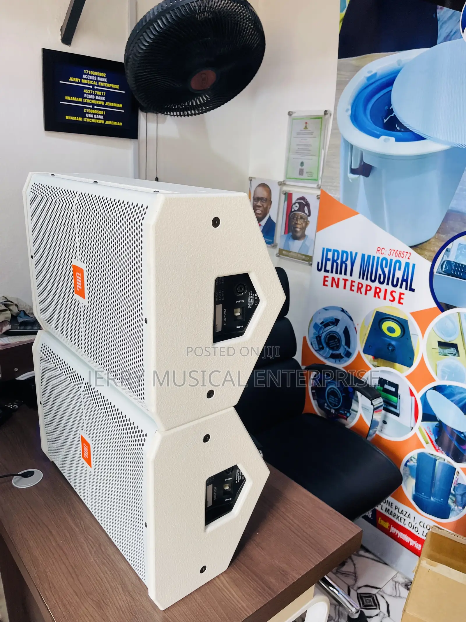JBL 12inches Speakers White