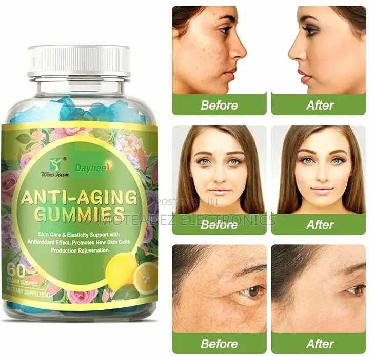 Anti-Aging Gummies Dietary Supplement for Skin Care Wrinkles