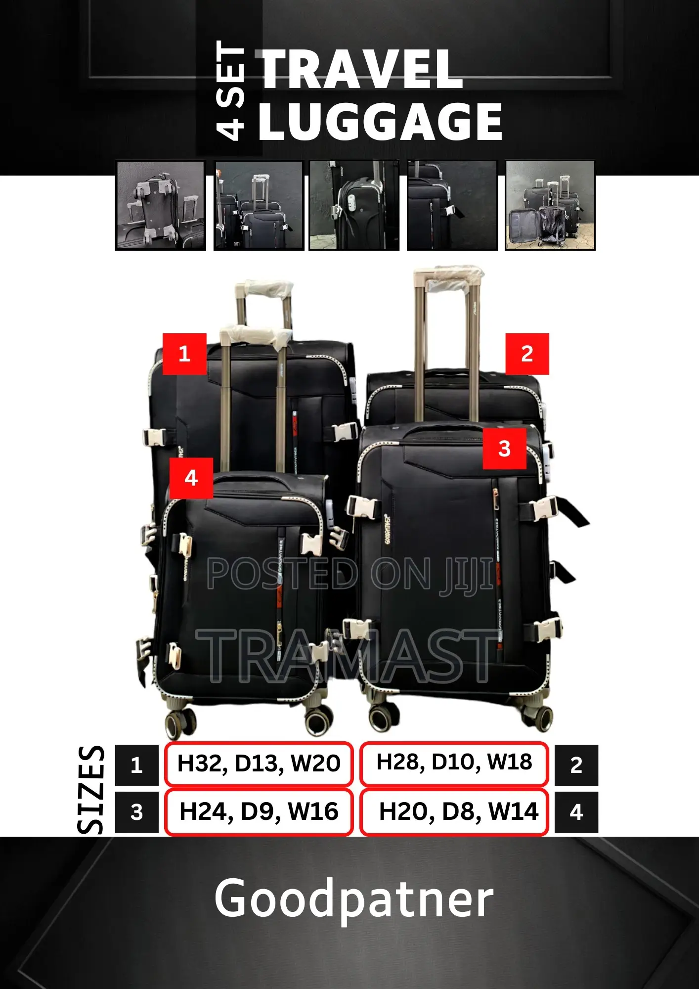 Quality 4 Set Goodpatner Travelling Luggage
