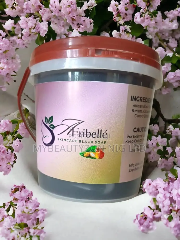 Afribelle Black Soap (1kg) Made in Ghana