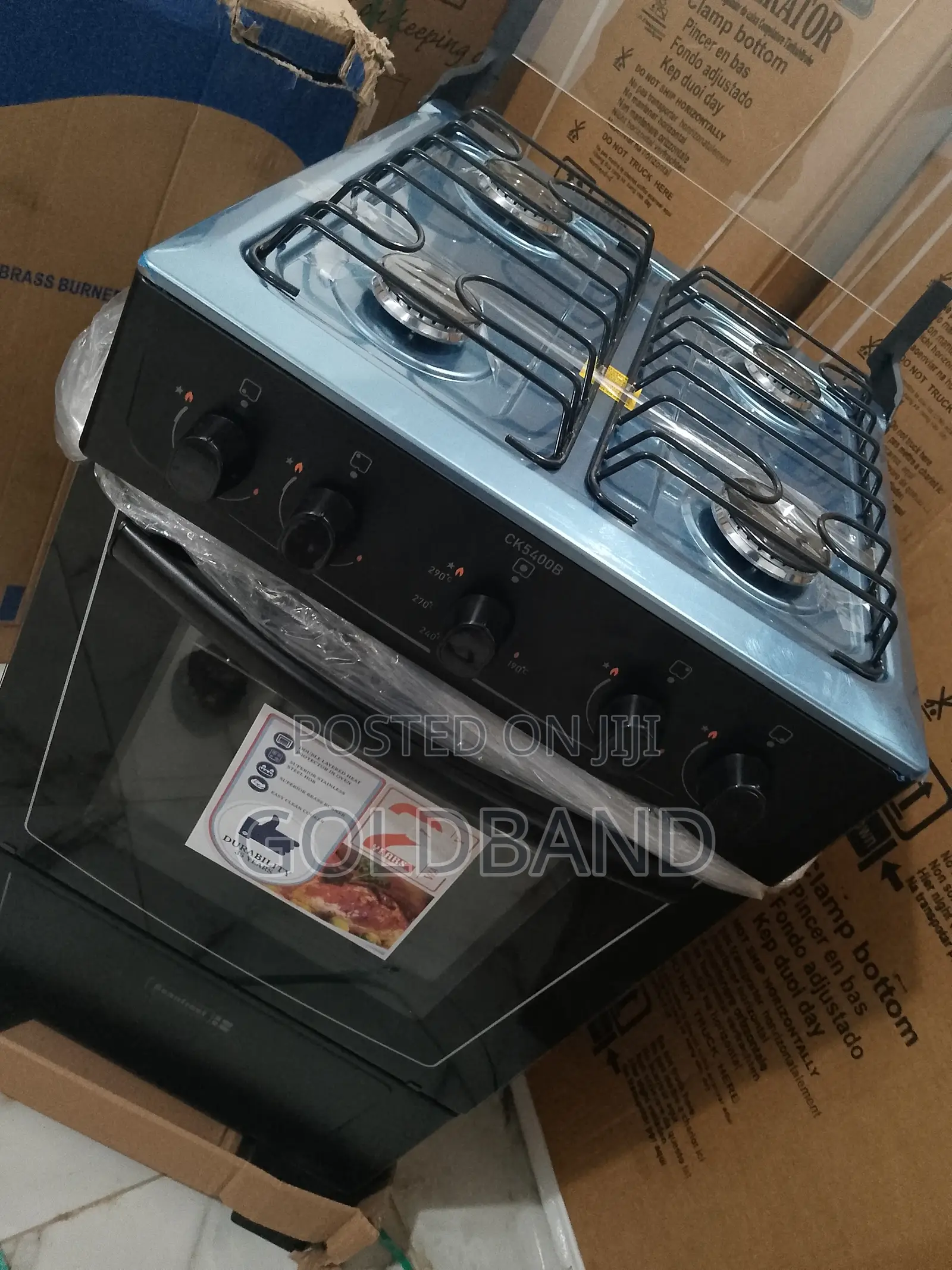 Scanfrost 4 Burner Gas Cooker- Ck5400 With Oven