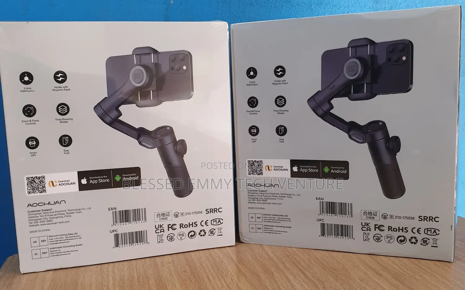 Handheld Gimbal Intelligent AI Facial Tracking 3-Axis
