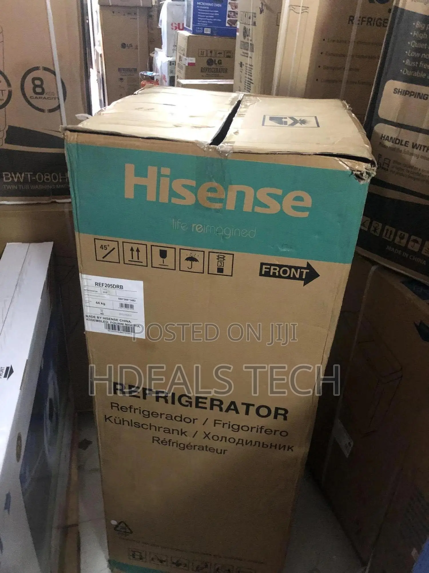 The Hisense REF-205DRB Double Door Refrigerator With Water..