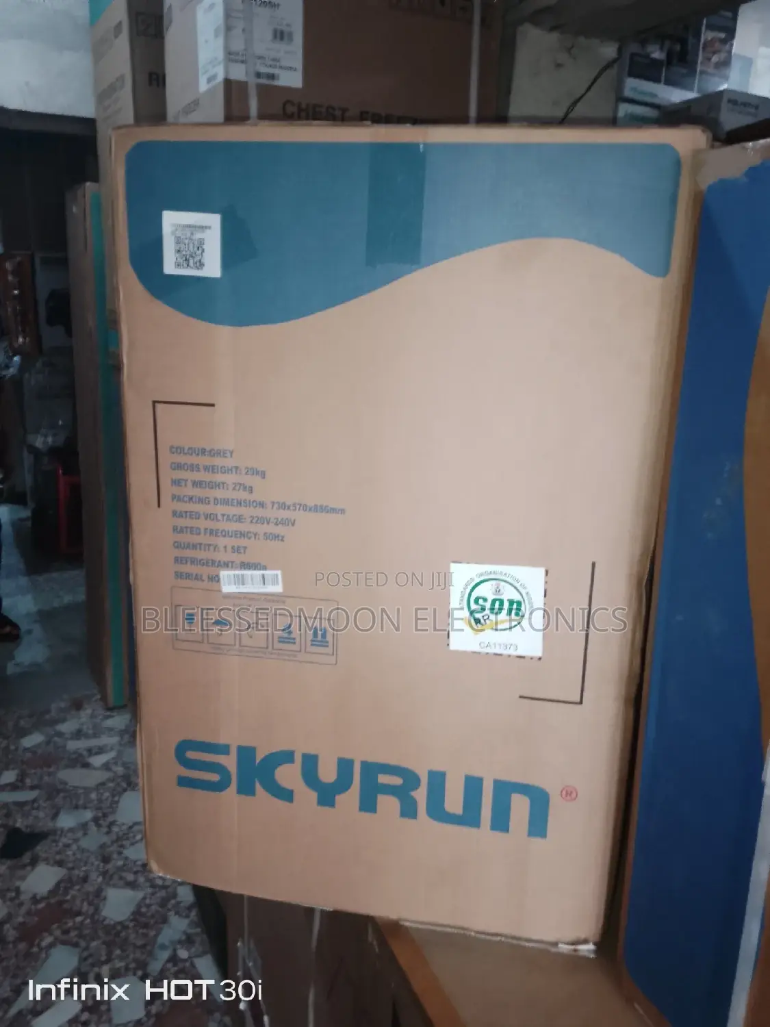 Skyrun Inverter Freezer 145liters 3 Years Garranty