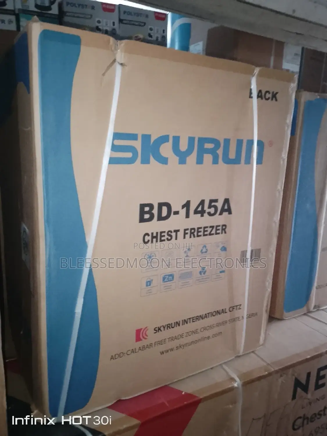 Skyrun Inverter Freezer 145liters 3 Years Garranty