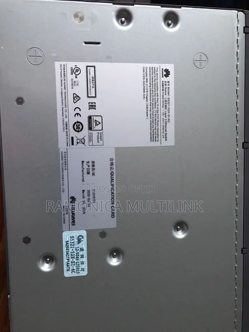 S5321-52x-Si-Dc(48 Ethernet 10/100/1000 Ports,4 10 Gig SFP+,