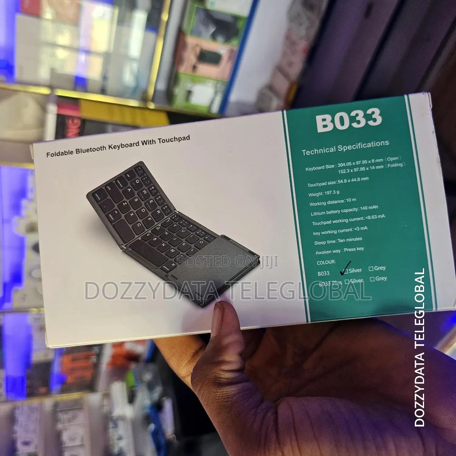 Foldable Bluetooth Keyboard With Touchpad Bo33