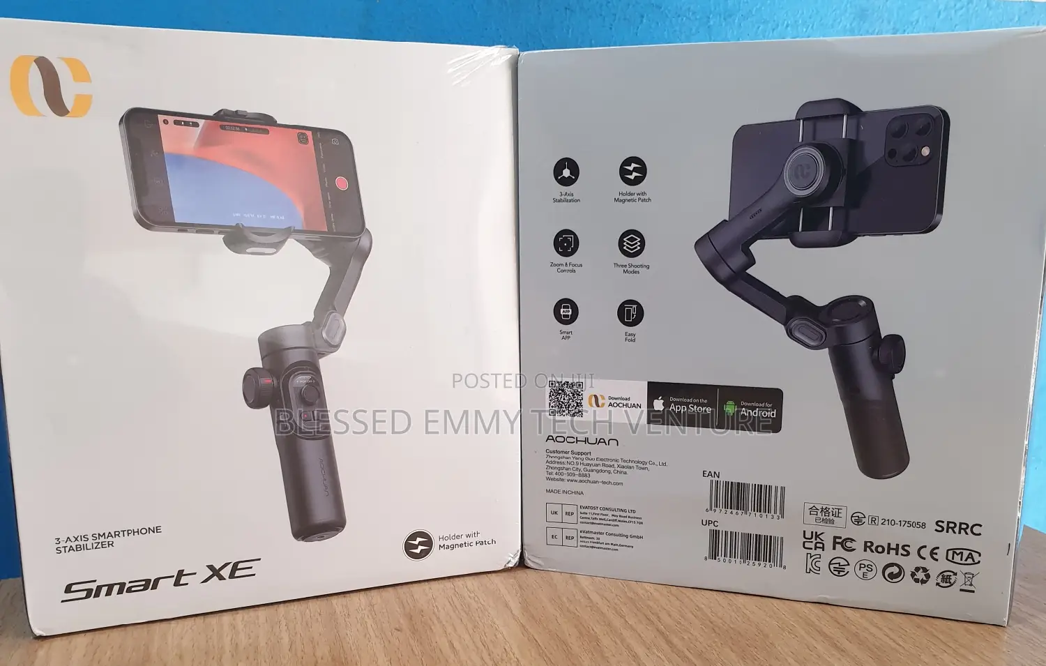 Handheld Gimbal Intelligent AI Facial Tracking 3-Axis