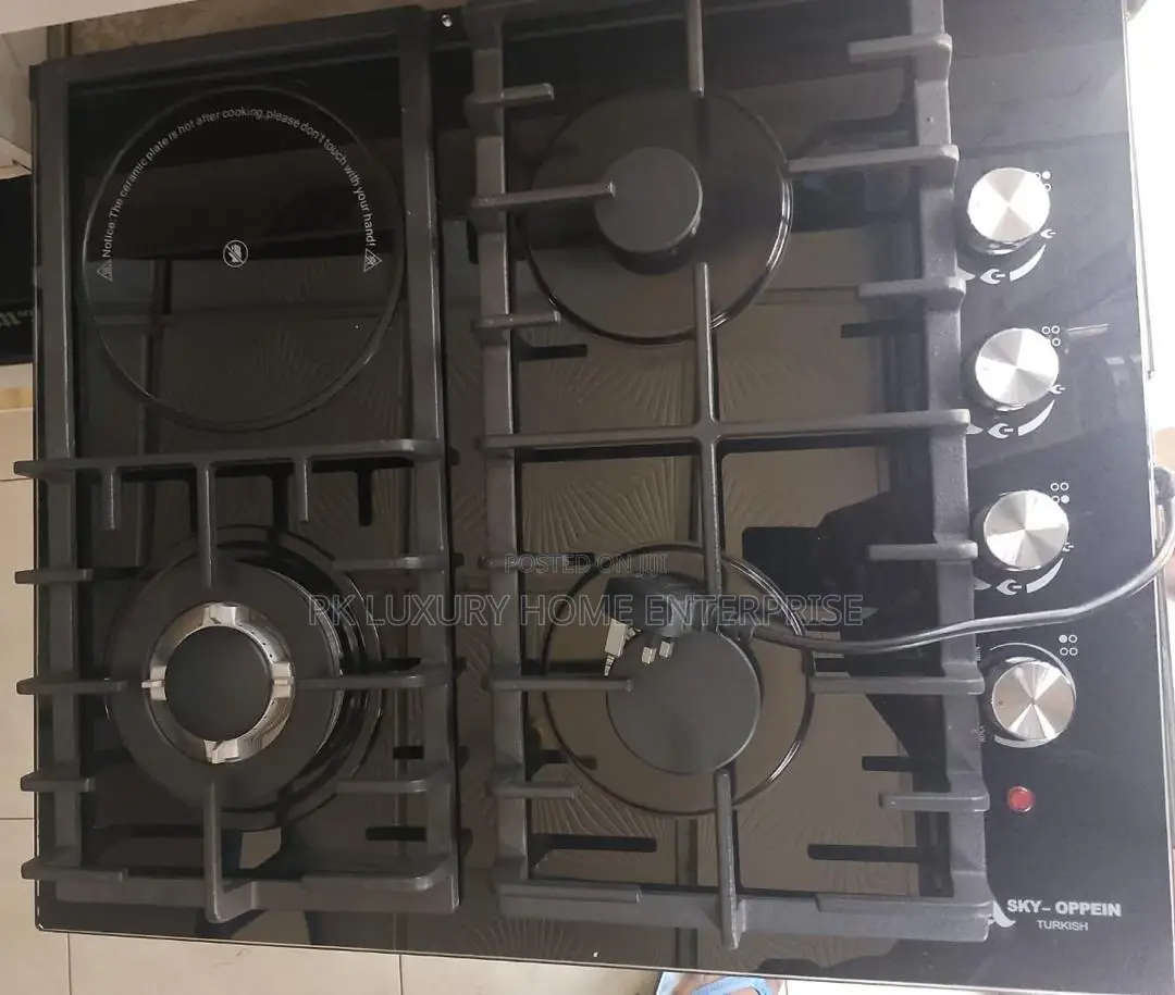 3 Gas and 1 Electric Burner