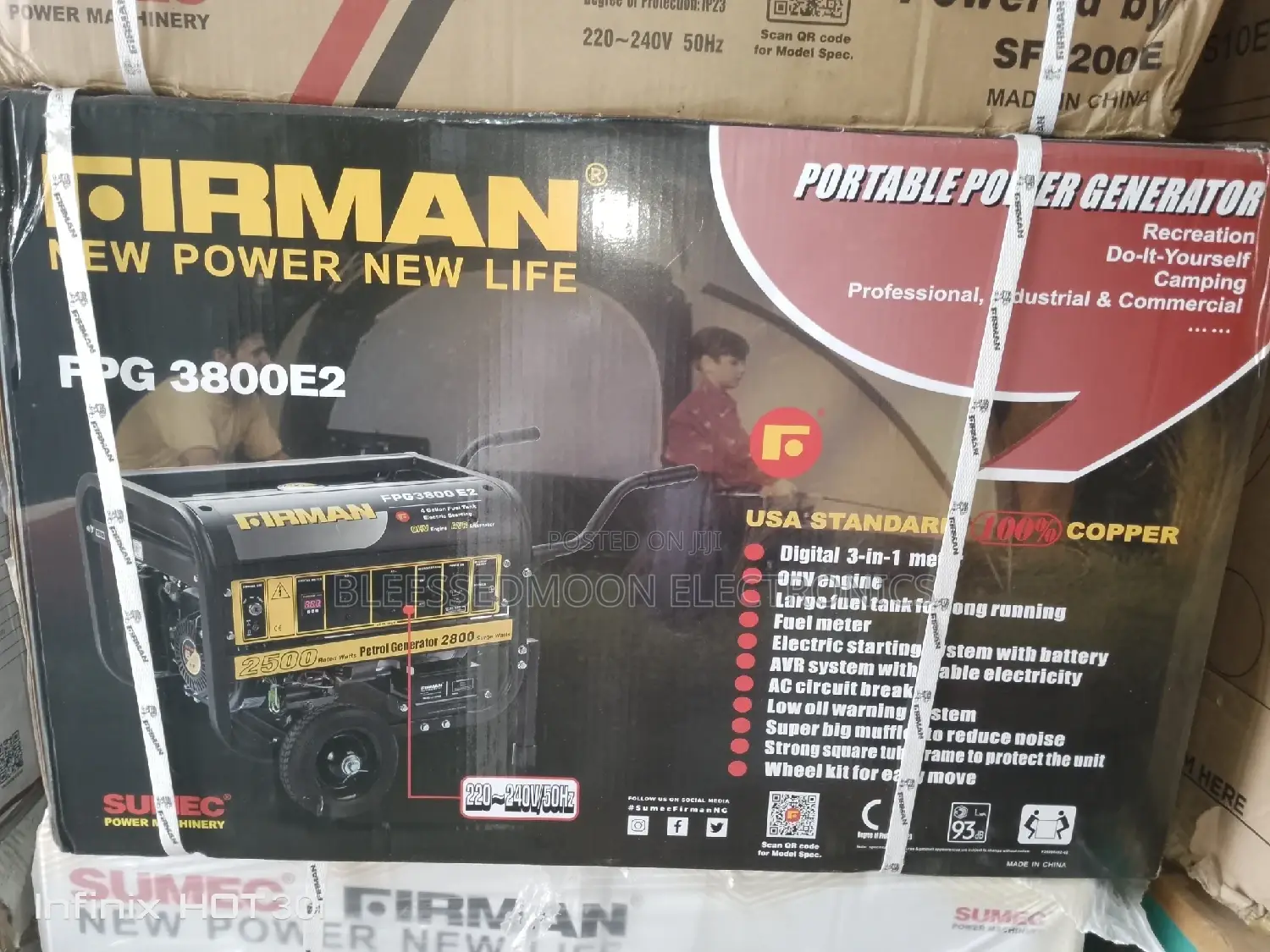 Firman Cooper Coil Generator Fpg3800e2 2 Years Warranty