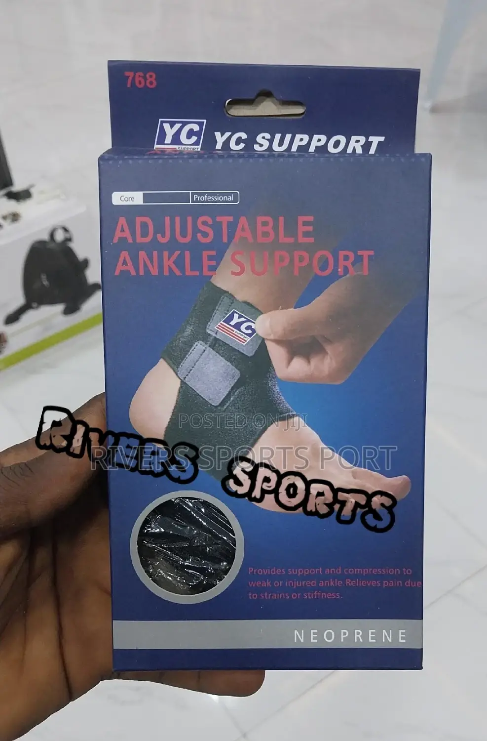 Compression ANKLE Support. Breathable ANKLE Brace Wrap