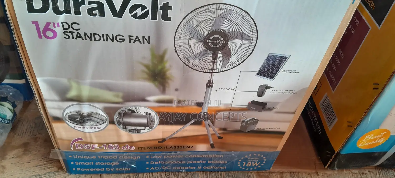 Duravolt 5-in-1 16inches Standing Fan+Table Fan+2bulbs+Panel