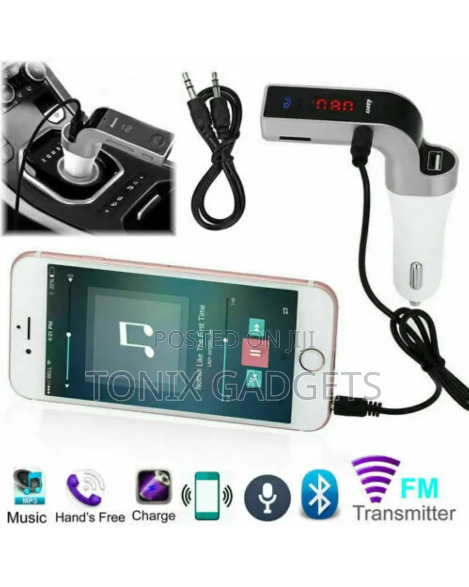 Car Charger With Bluetooth MP