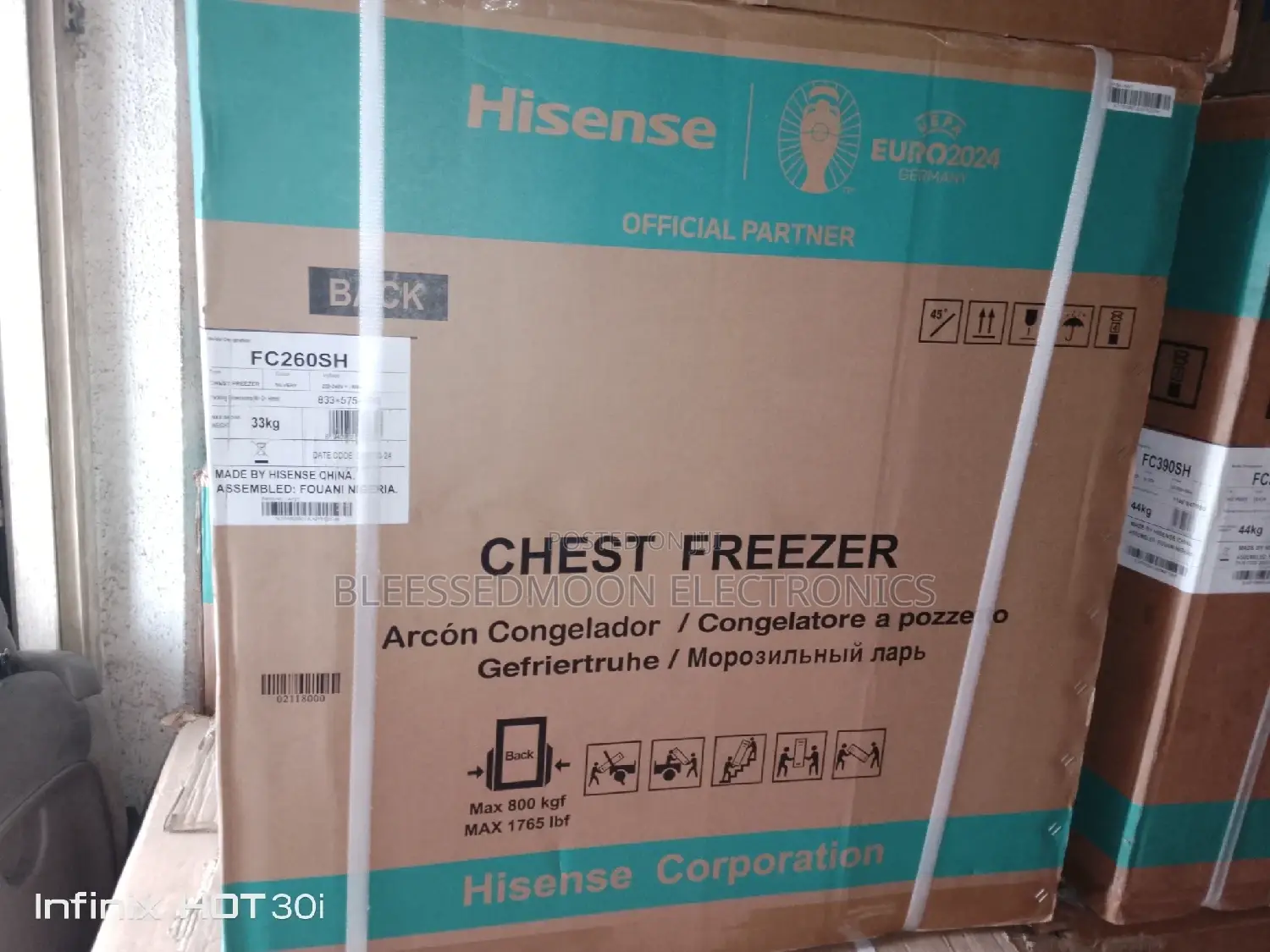 Hisense Freezer Model Fc260sh 2 Years Warranty External