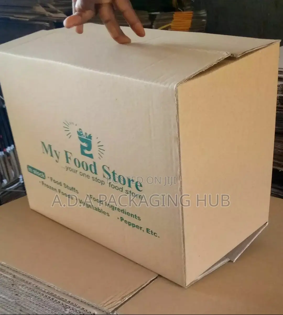 Corrugated Box With Printing, One Colour Branding