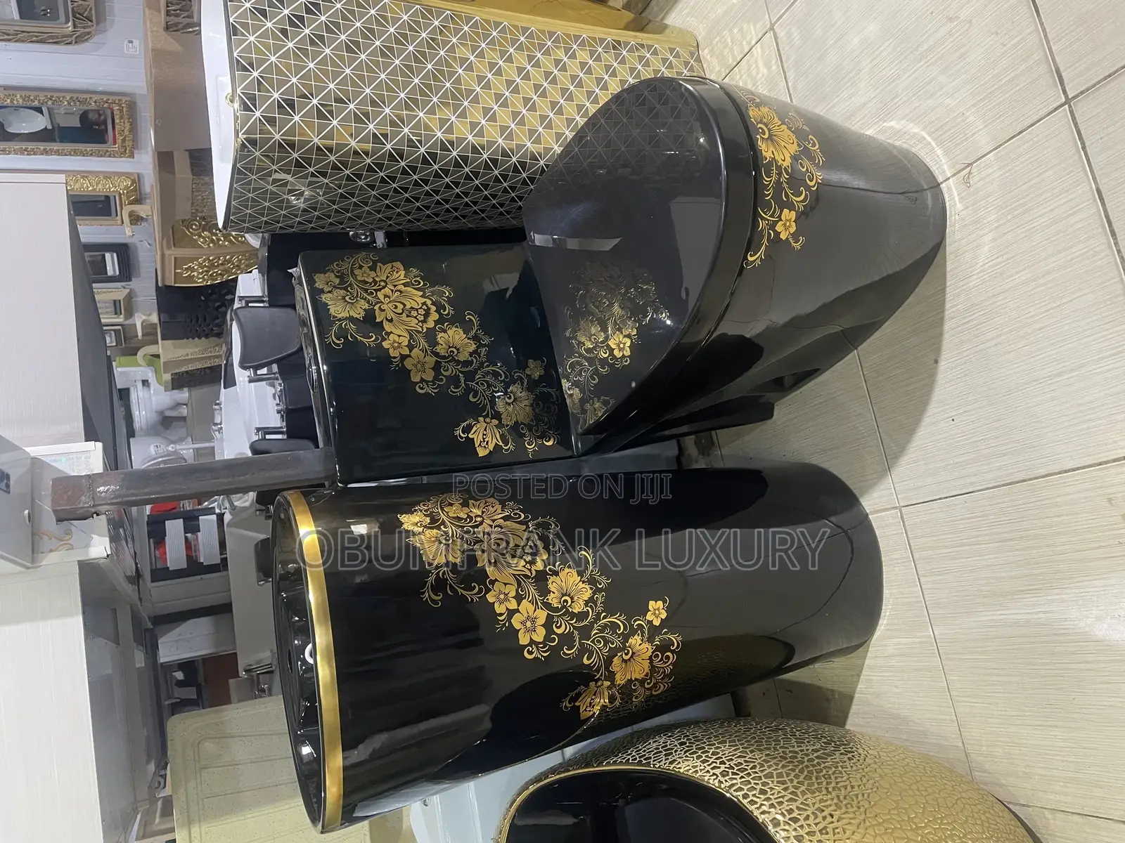 High-Quality Gold and Black W C England