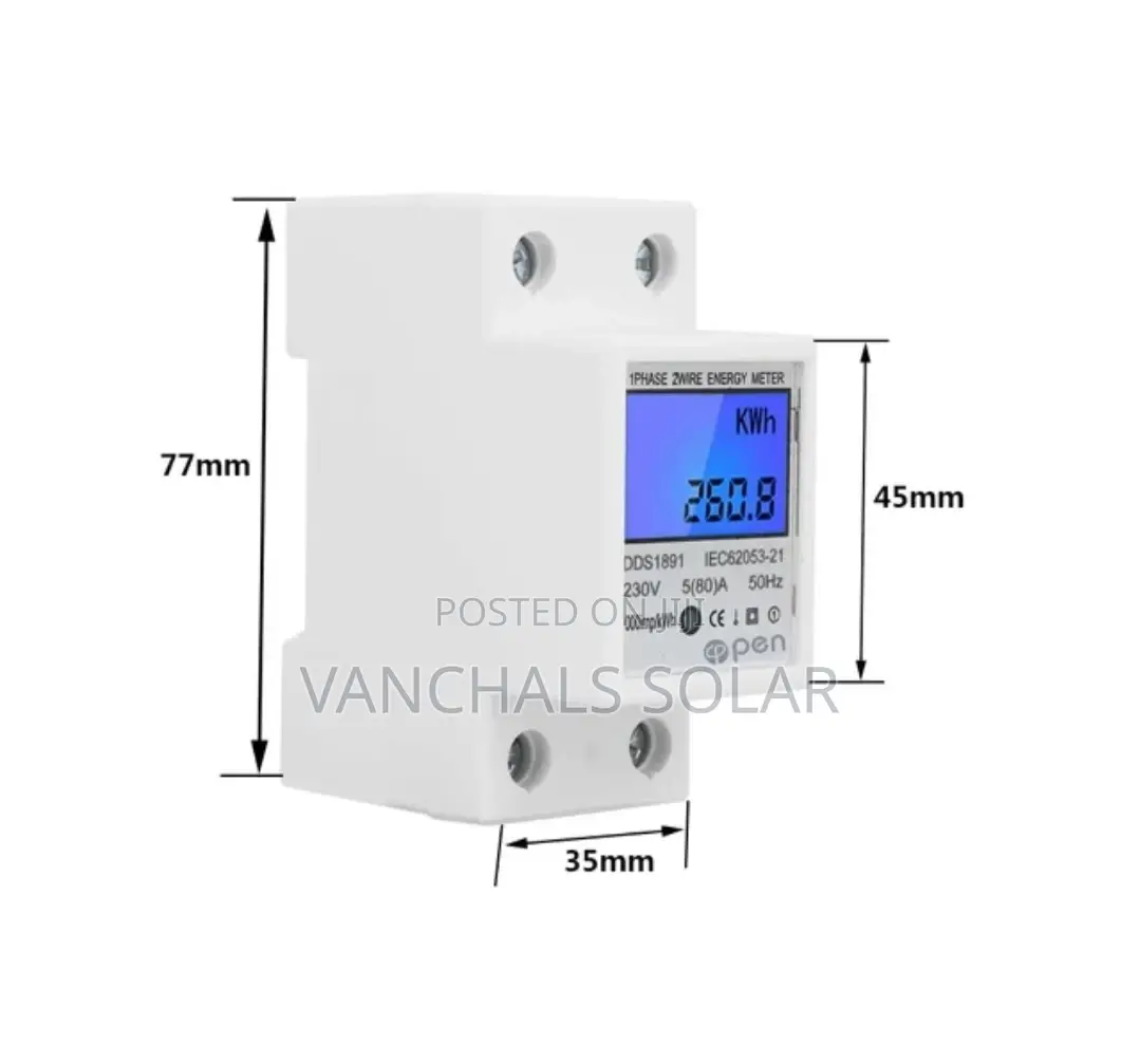 Power Check Meter/Prepaid Card Reader/Energy Meter 80a 17kw