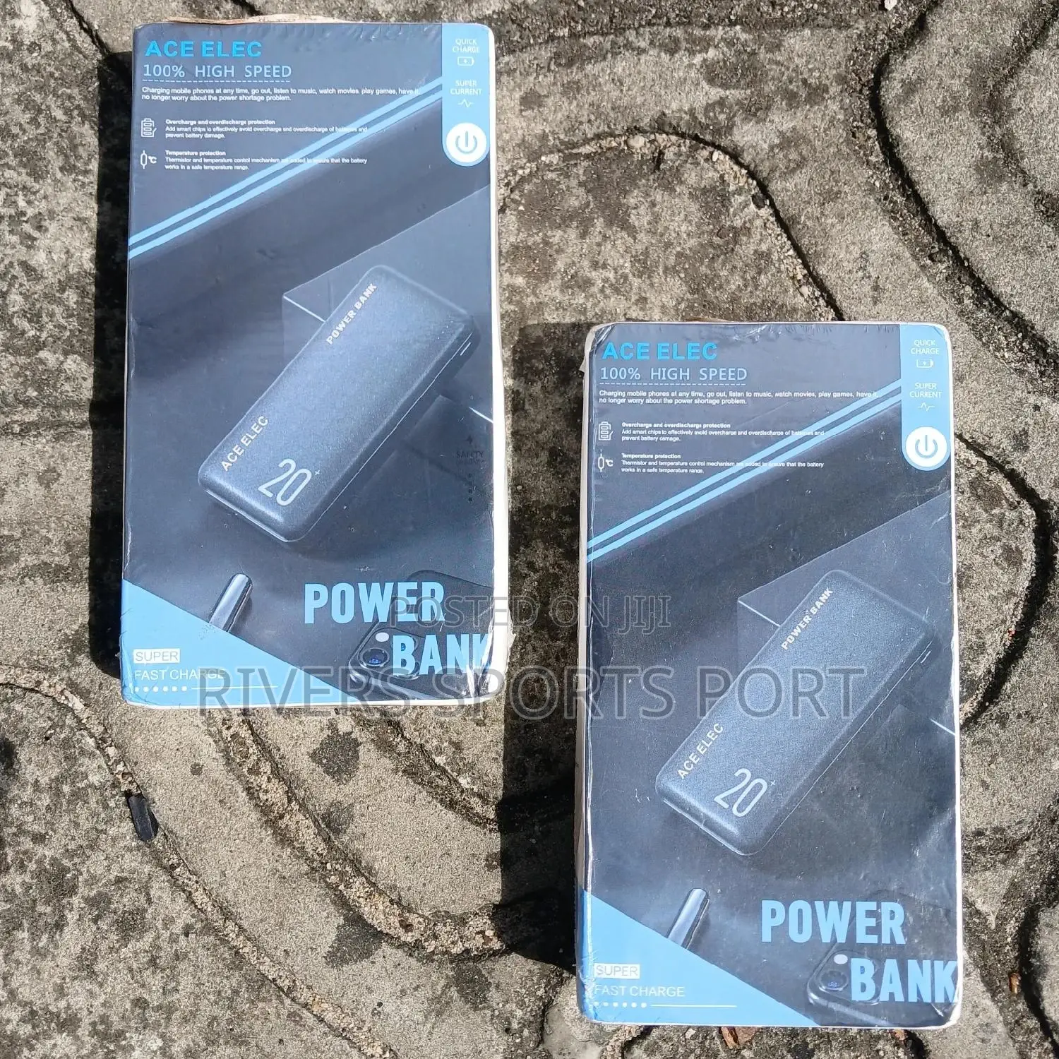 Brand New 20000 Mah Utra Slim Portable Power Bank With Cord