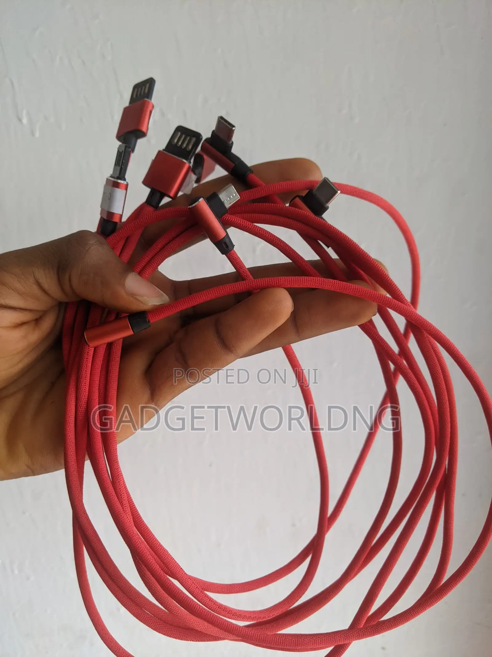 Leather USB Angle 90 Durable Fast Charging Cable
