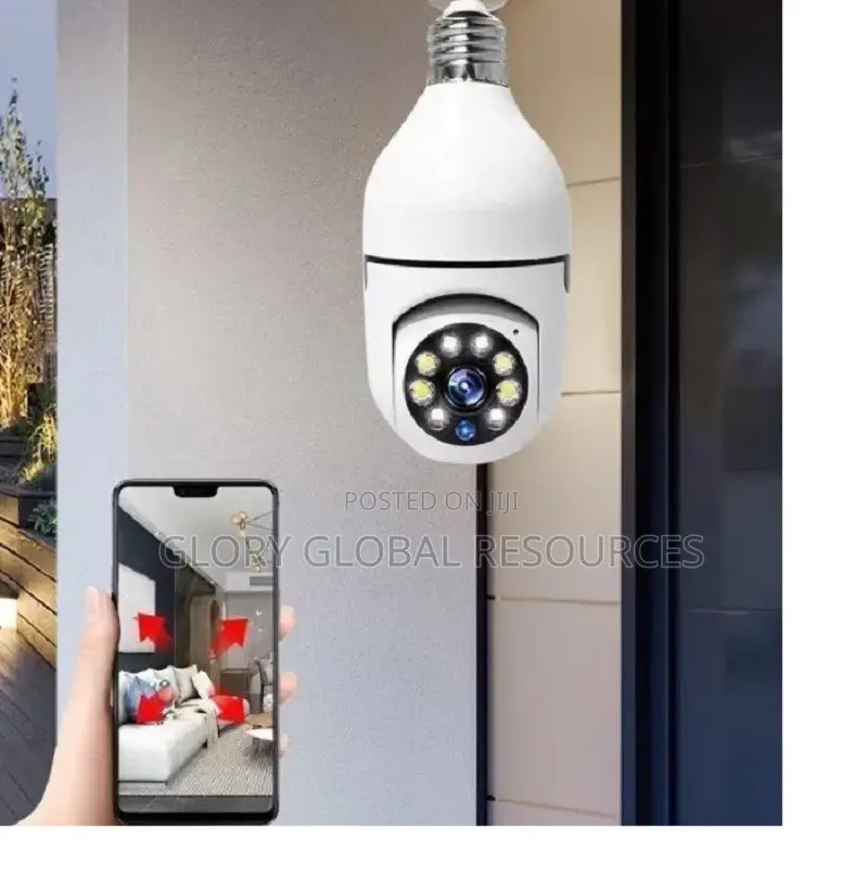 360 Degree Panoramic Wireless Auto Tracking Bulb PTZ Wifi Ca