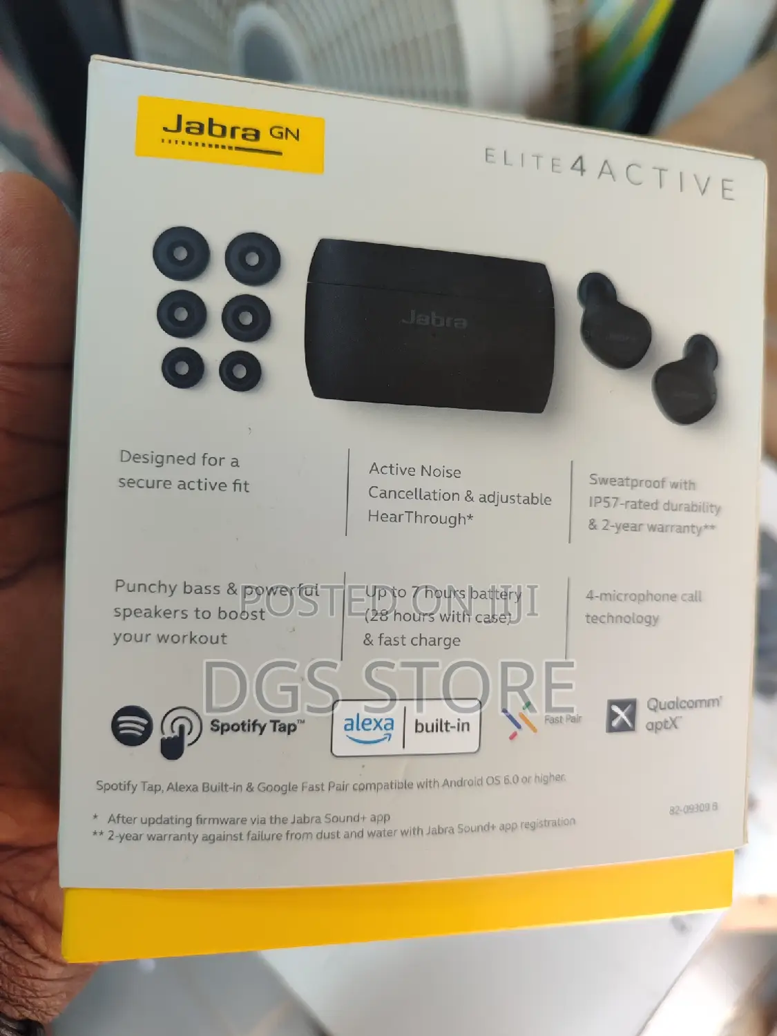 Jabra Elite 4 Active Bluetooth Earbuds