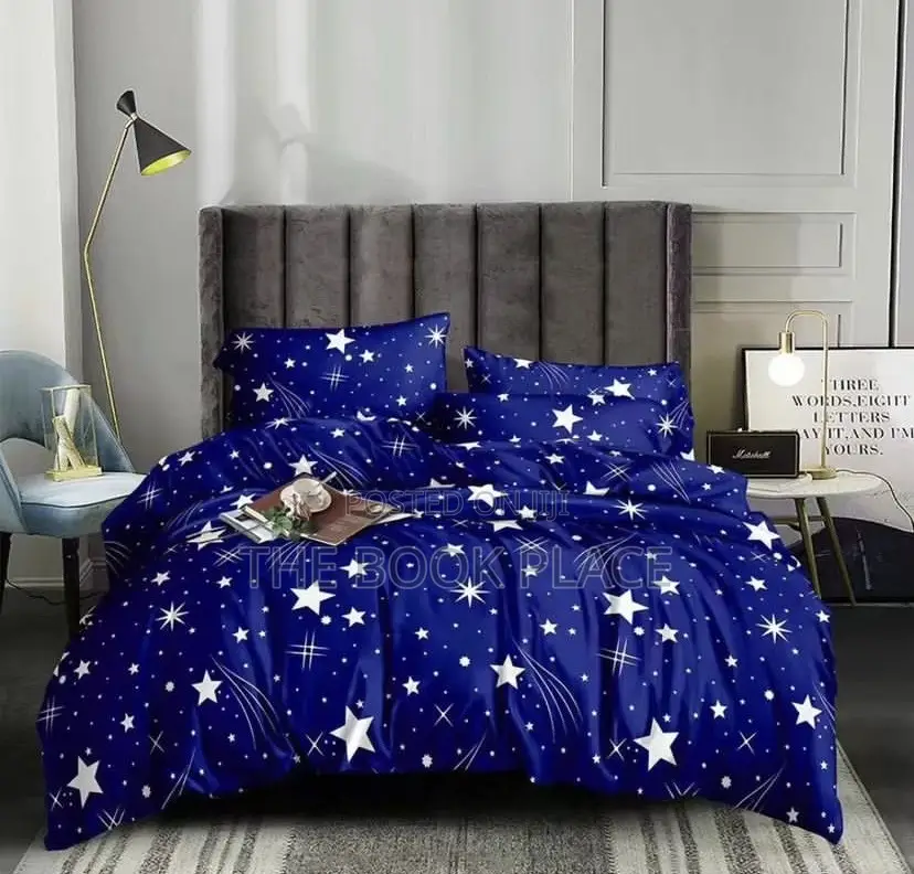 Blue Star Cotton Bedspread