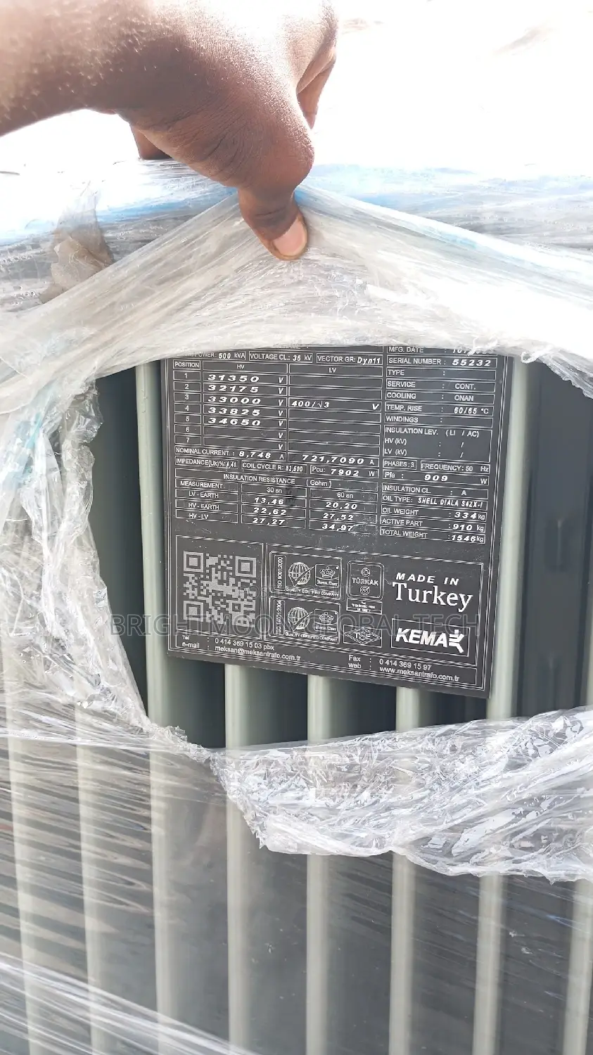 500kva 11kv Meksan Transformer 5years Warranty.