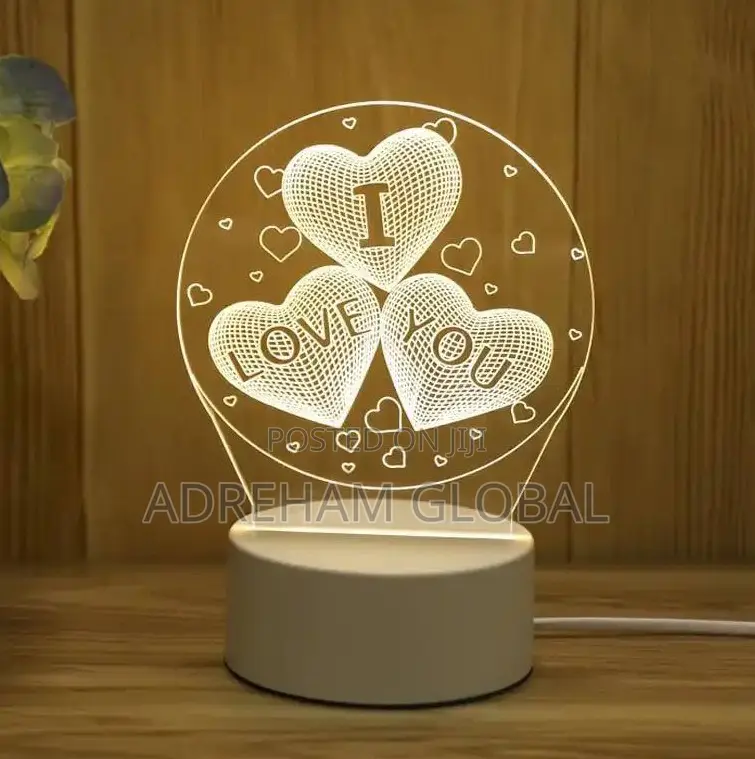 3D Lamp Acrylic USB LED Night Lights Neon Sign Lamp