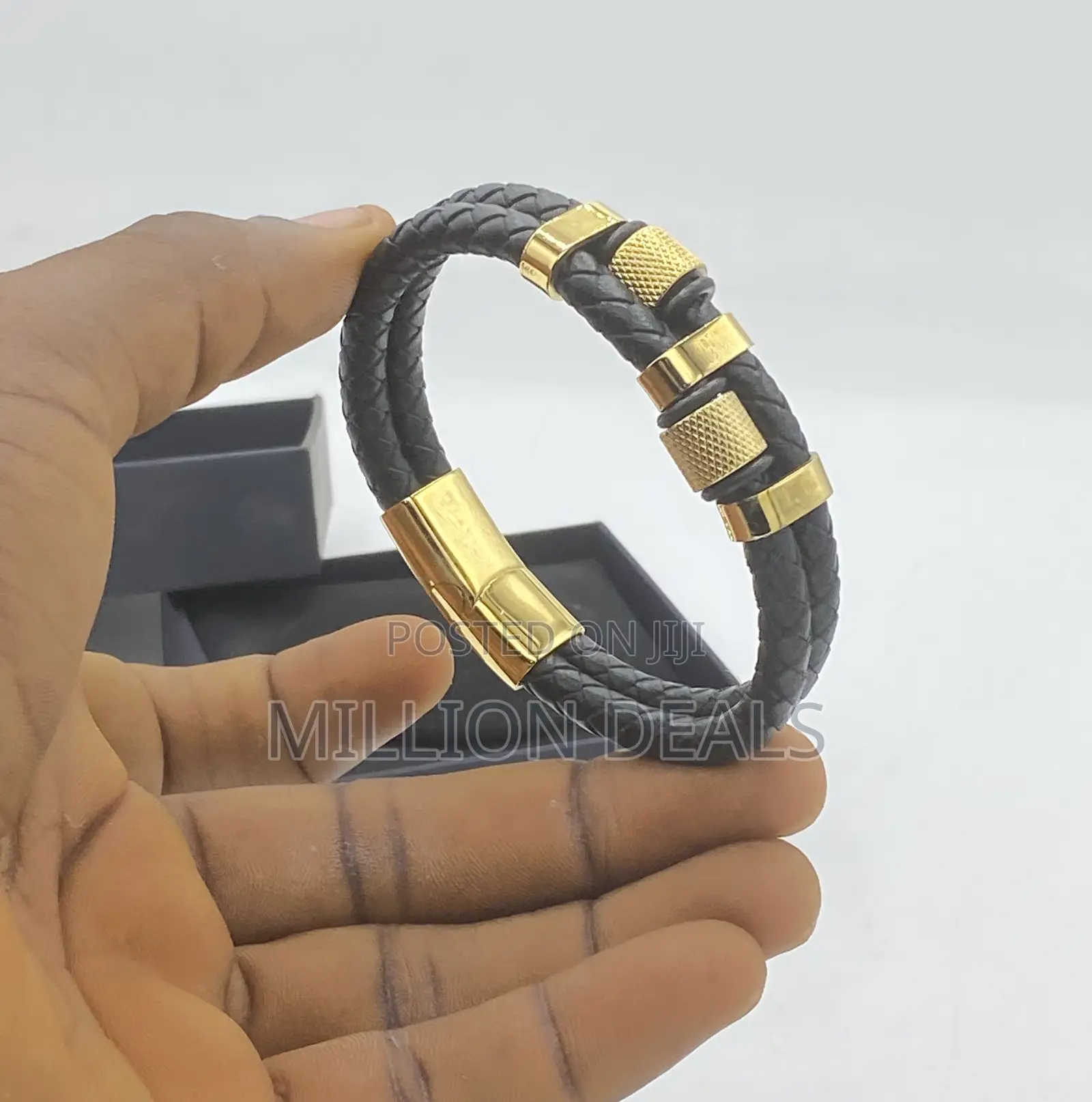 Stylish Multi Level Men’S Leather Bracelet