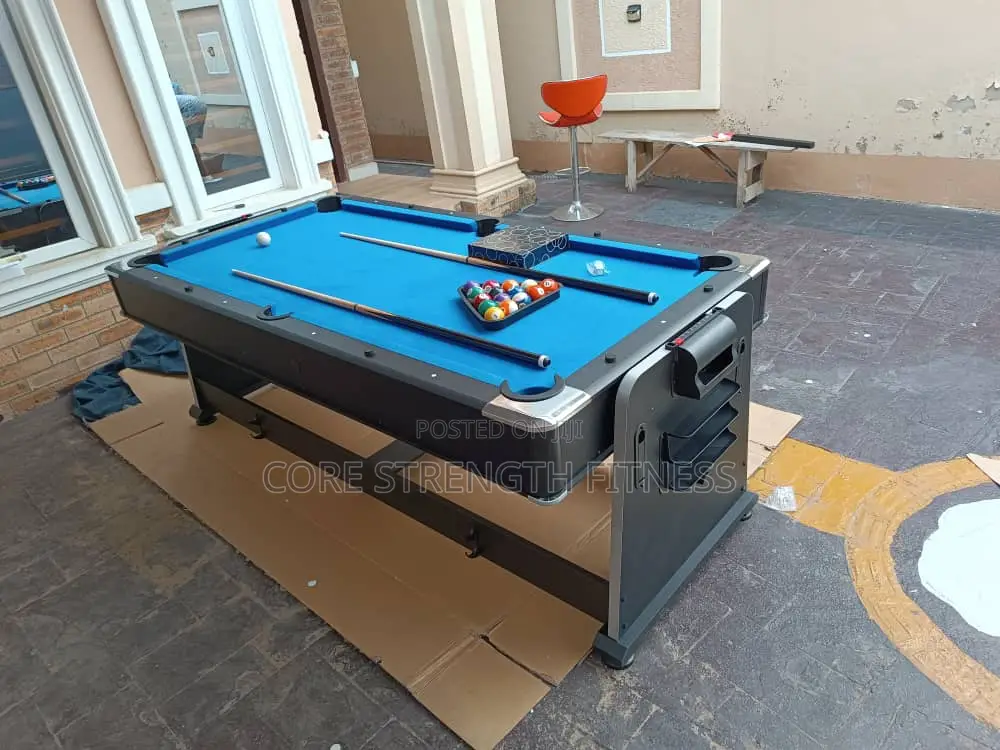 7ft Revolver 4-in-1 Snooker, With Air Hockey Table Tennis