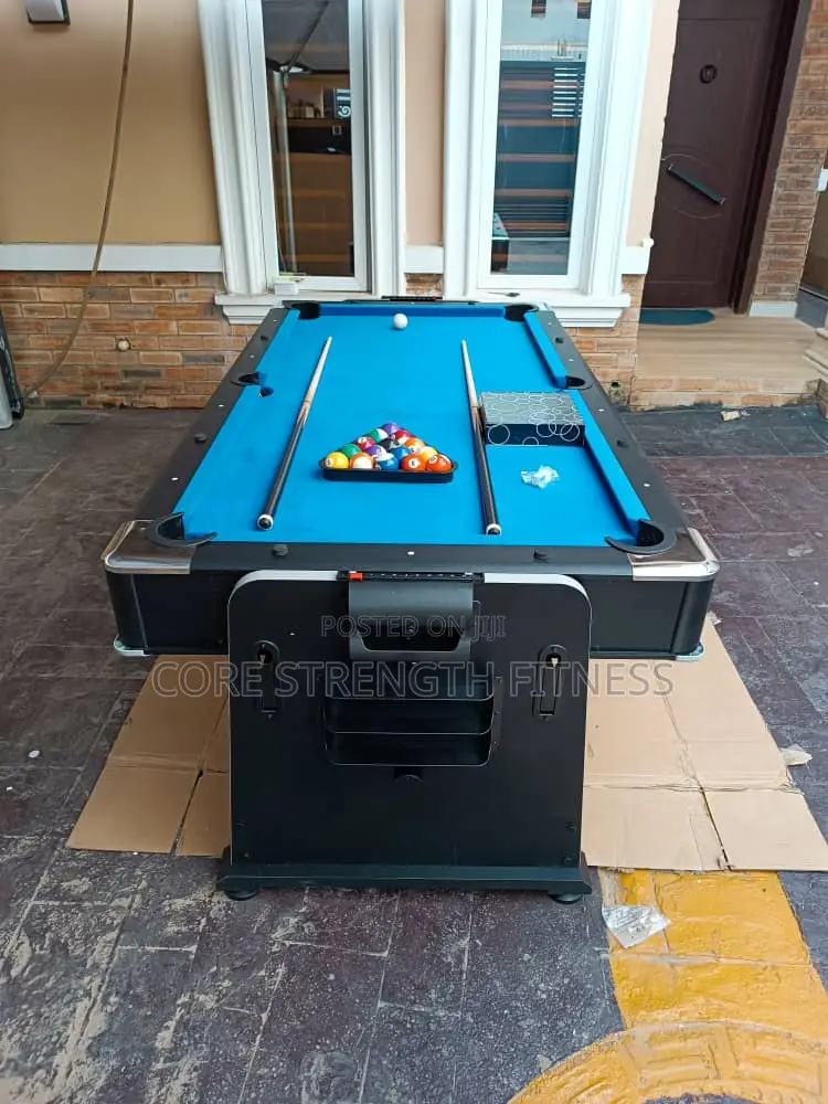 7ft Revolver 4-in-1 Snooker, With Air Hockey Table Tennis
