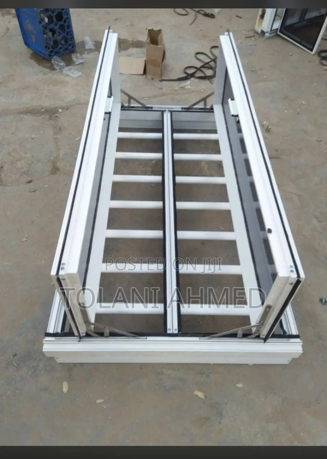 Frameless Casement Window With Burglary and Net