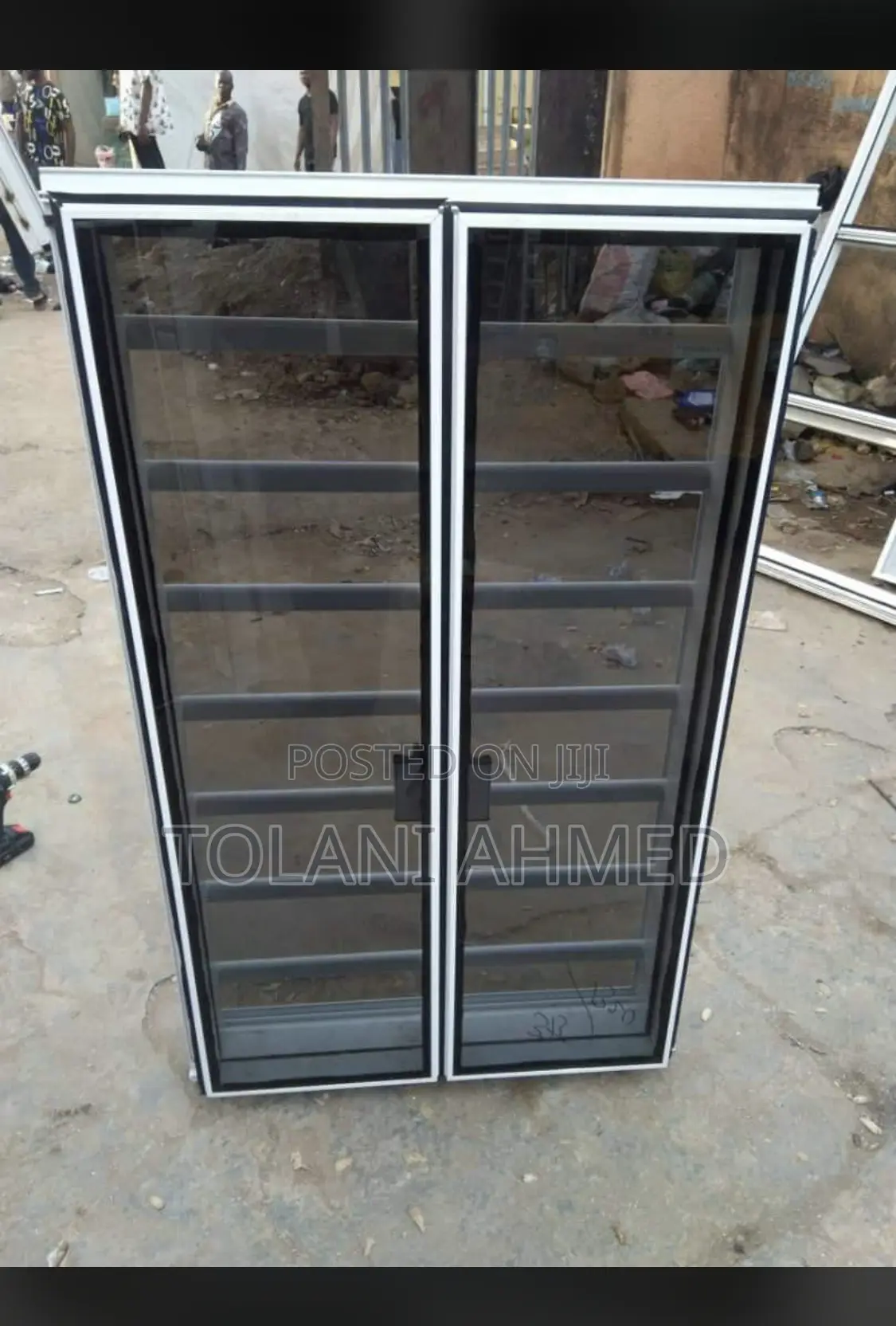 Frameless Casement Window With Burglary and Net
