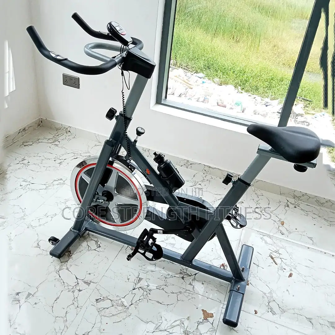 Commercial Powerflex Spin Bike With 20kg Heavy Flywheel